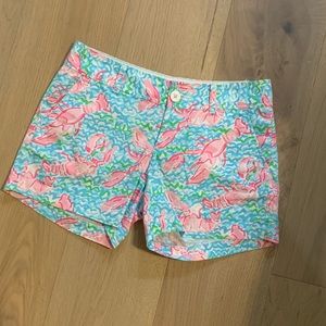 Lilly pulitzer callahan shorts lobstah roll size 0 vguc due to age. No flaws
